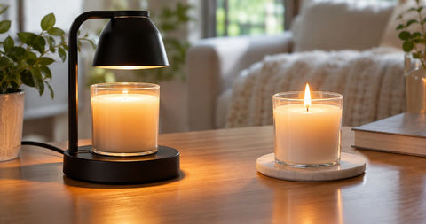 Is a candle warmer safer than an open flame candle?