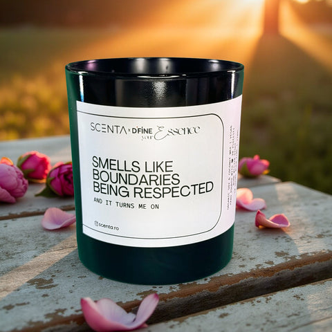 Lumânare parfumată Smells like boundaries being respected Mare - 30cl naughty