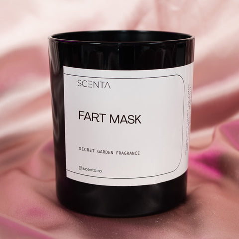 Lumânare parfumată Fart Mask Mare - 30cl,Medium - 20cl,Mic - 10cl naughty