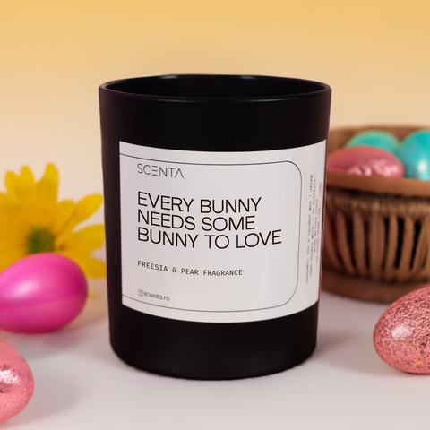 Lumânare parfumată Every bunny needs some bunny to love nice