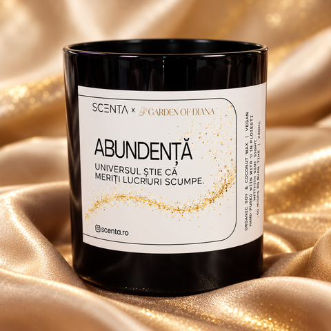 Lumânare parfumată Abundență - Scenta x Garden of Diana