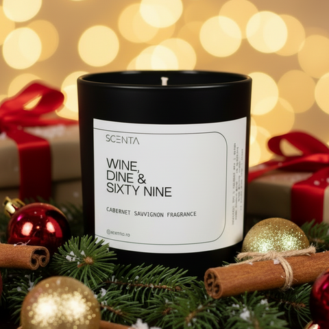 Lumânare parfumată Wine, Dine & Sixty Nine Medium - 20cl naughty
